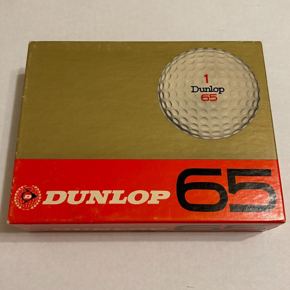 Dunlop 65 Vintage Golf Balls in Original Packaging-Box of 12 (Unused)